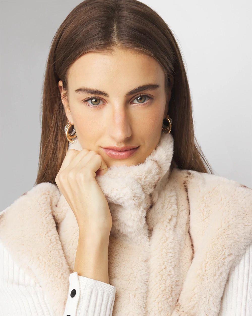 Faux Fur Vest White House Black Market